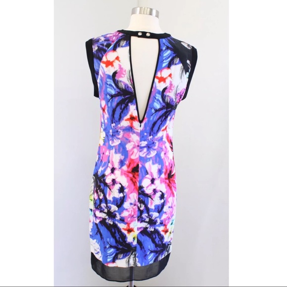 Sandro Abstract Floral Printed Shift Dress - Picture 7 of 9